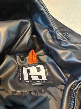 Chaquetón piel negro