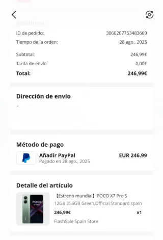 Xiaomi Poco X7 Pro 256GB 12GB