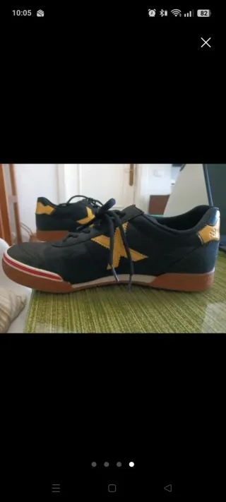 Zapatillas Munich Negras y amarillo