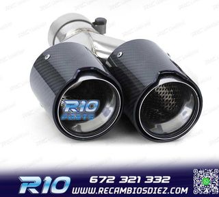 COLA ESCAPE DOBLE BMW M PERFORMANCE CARBONO CROMO IZQ