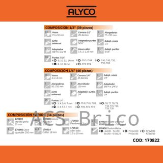 Maletín Herramientas 120 Piezas Alyco 170822