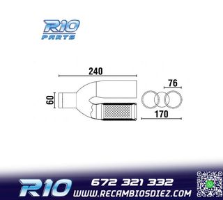COLA ESCAPE DOBLE REDONDA