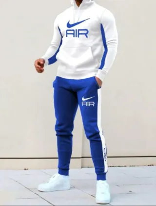 Chándal XXL Azul Blanco