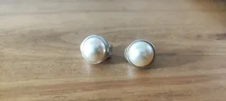 Pendientes Perlas de Mallorca Plateado.