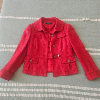 Giacca Zara Basic Rossa Tg XS