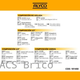 Maletín Herramientas 98 Piezas Alyco 101450