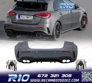 PARAGOLPES TRASERO MERCEDES CLASE A W177 18- LOOK AMG A45 +