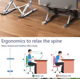 Soporte Metálico Ajustable para Portátil