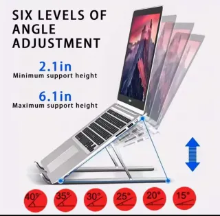 Soporte Metálico Ajustable para Portátil