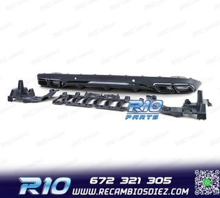 DIFUSOR MERCEDES CLASE C C205 COUPÉ 15-18 LOOK AMG PDC NEGR