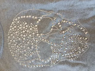 Sudadera Gris Calavera Talla S