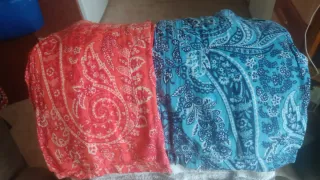 Pañuelos cuello estampado paisley