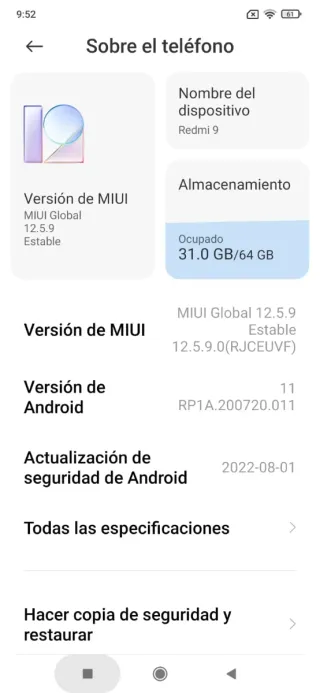 Xiaomi Redmi 9 Blu/Verde