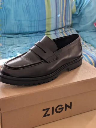 Mocassini ZIGN Vera Pelle Neri