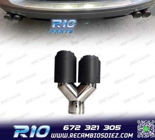 COLA ESCAPE CARBONO DOBLE IZQUIERDA LOOK AKRAPOVIC