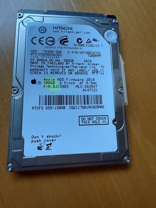 Disco Duro Hitachi 500GB Apple HDD