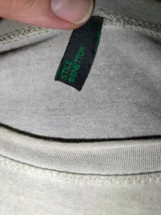 Camiseta Benetton fluida beige