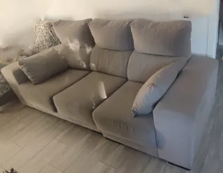 Sofá de 3 plazas gris