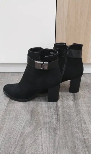 Botines negros mujer tacón