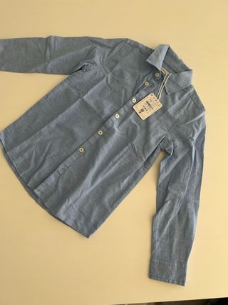 Camisa azul nueva talla 7/8