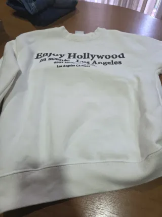 Sudadera Blanca Enjoy Hollywood
