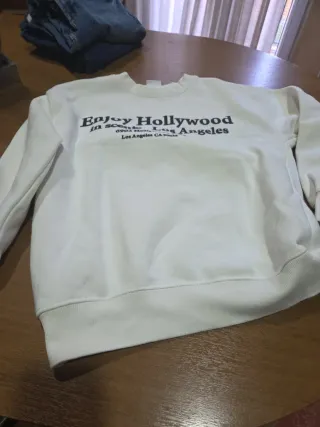 Sudadera Blanca Enjoy Hollywood
