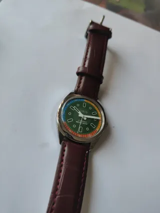Reloj Oris Manual Marrón y Verde