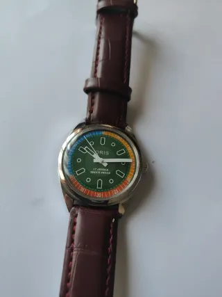 Reloj Oris Manual Marrón y Verde