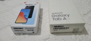 Scatole e manuali originali per Redmi 12 e Samsung Tab A