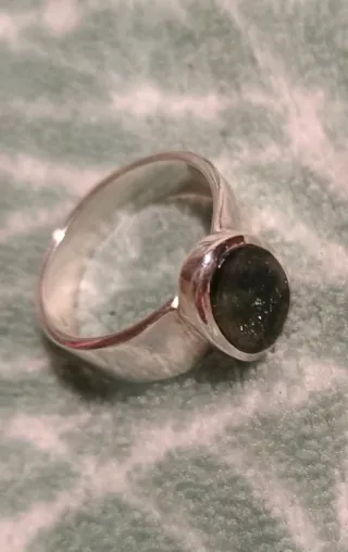 Anillo Plata 925 Turmalina Verde