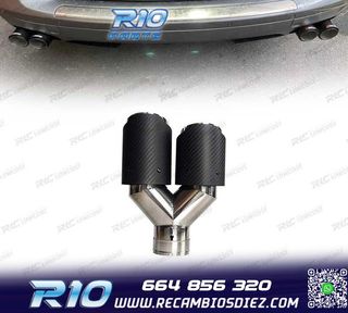 COLA ESCAPE CARBONO DOBLE IZQUIERDA LOOK AKRAPOVIC