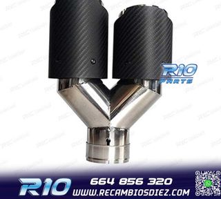 COLA ESCAPE CARBONO DOBLE IZQUIERDA LOOK AKRAPOVIC