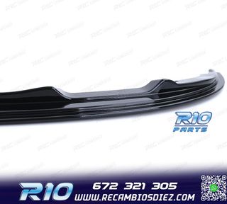 SPOILER LIP BMW E90 E91 08-12 LOOK M NEGRO BRILLO