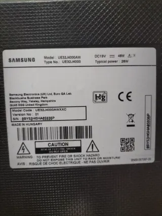 Televisor Samsung 32 LED para cambiar Backlight