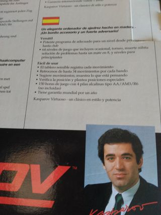 Ajedrez Electrónico Virtuoso Kasparov