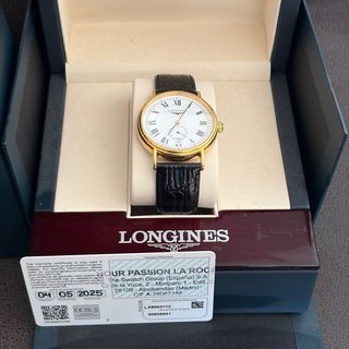 Reloj Longines Oro Negro Nuevo