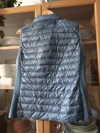 Chaleco acolchado mujer azul
