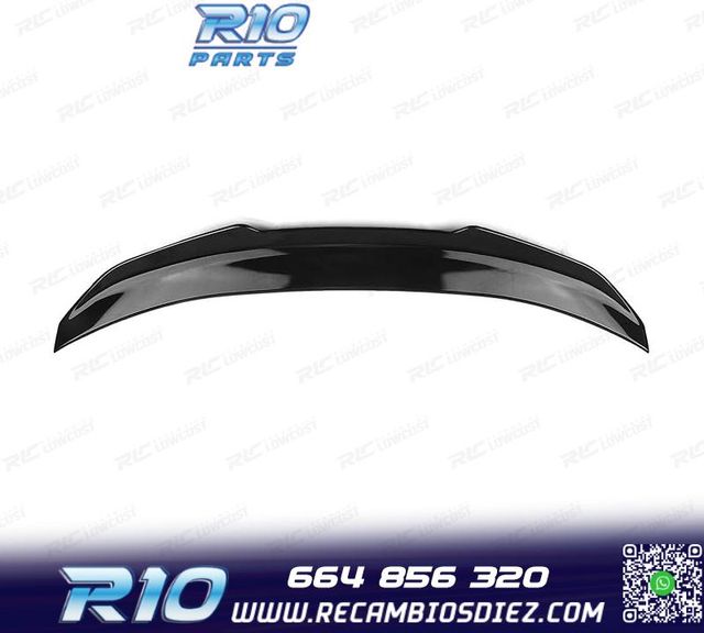 ALERON SPOILER BMW F36 GRAN COUPE LOOK PSM NEGRO BRILLO