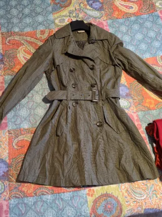 Gabardina verde mujer Talla S