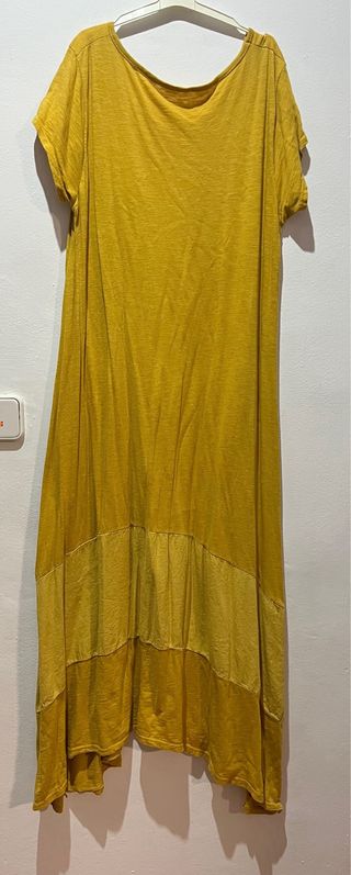 Vestido de verano amarillo talla única