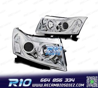 FAROS LUZ DIURNA PARA CHEVROLET CRUZE 09-12 TUBE LIGHT CROMA