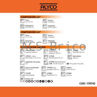 Maletín Herramientas 113 Piezas Alyco 170742