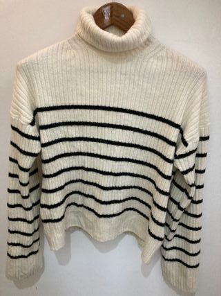 Jersey de cuello alto a rayas