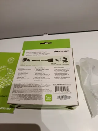 Adaptador GIO GEAR USB-C a Serie RS-232