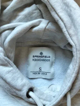 Sudadera Springfield Gris con Dibujo Árbol