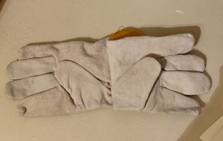 Guantes de Trabajo Piel y Tela Talla Única