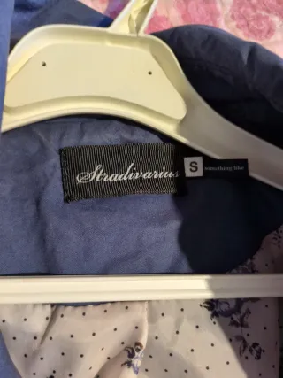 Gabardina azul talla S