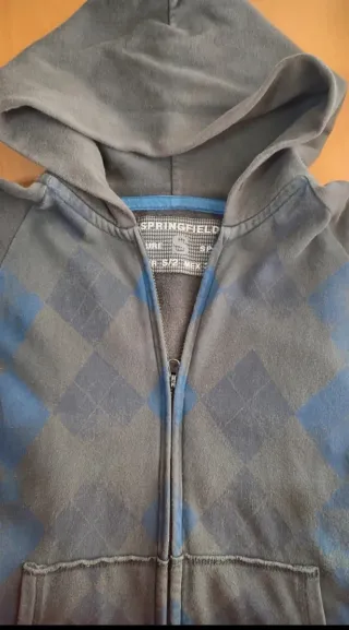 Sudadera Springfield con capucha y cremallera