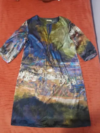 Vestido estampado cuadro