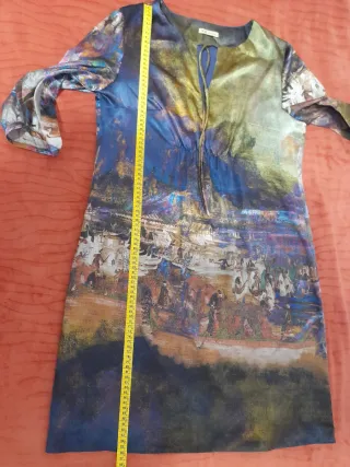 Vestido estampado cuadro